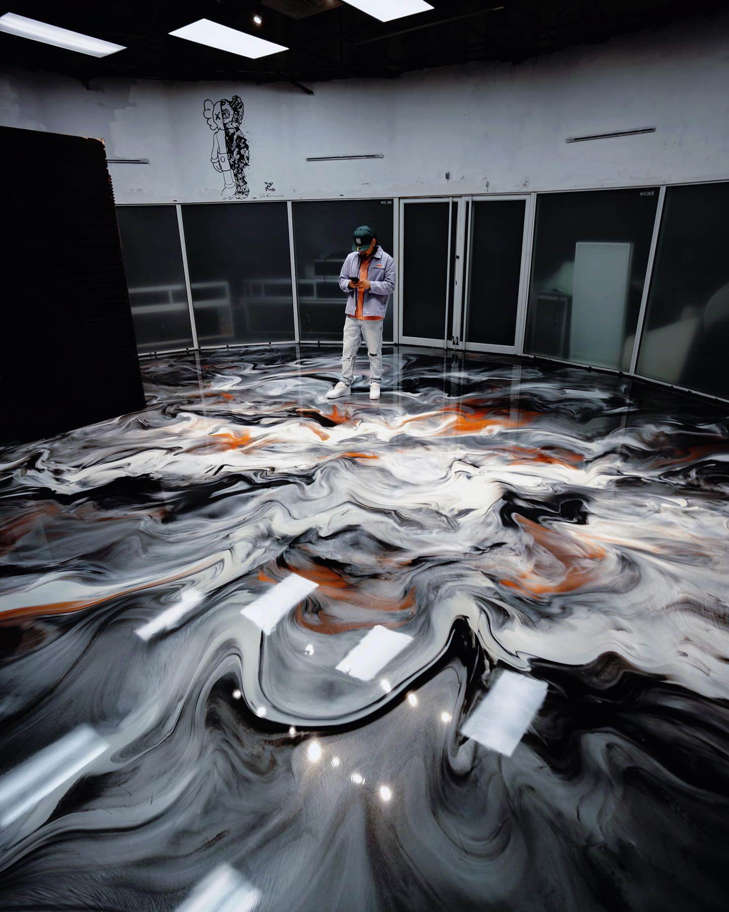 Custom epoxy flooring project by JP Resin