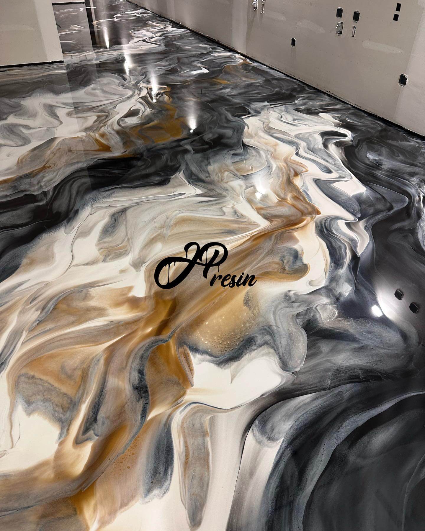 Custom epoxy flooring project by JP Resin