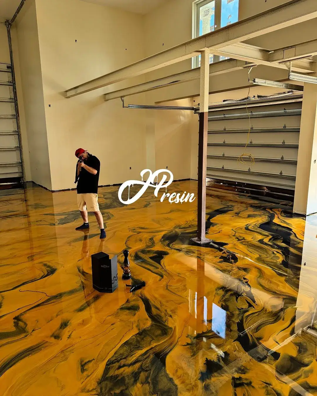 Epoxy garage flooring by JP Resin