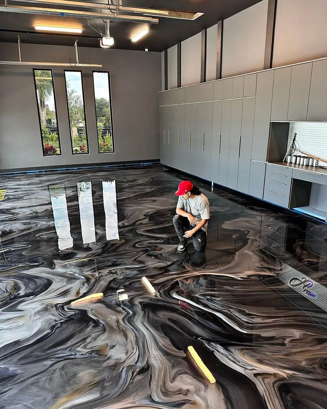 Custom epoxy flooring project by JP Resin