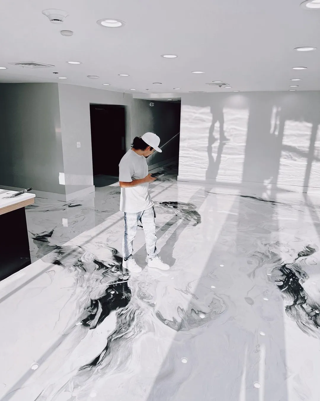 Custom epoxy flooring project by JP Resin