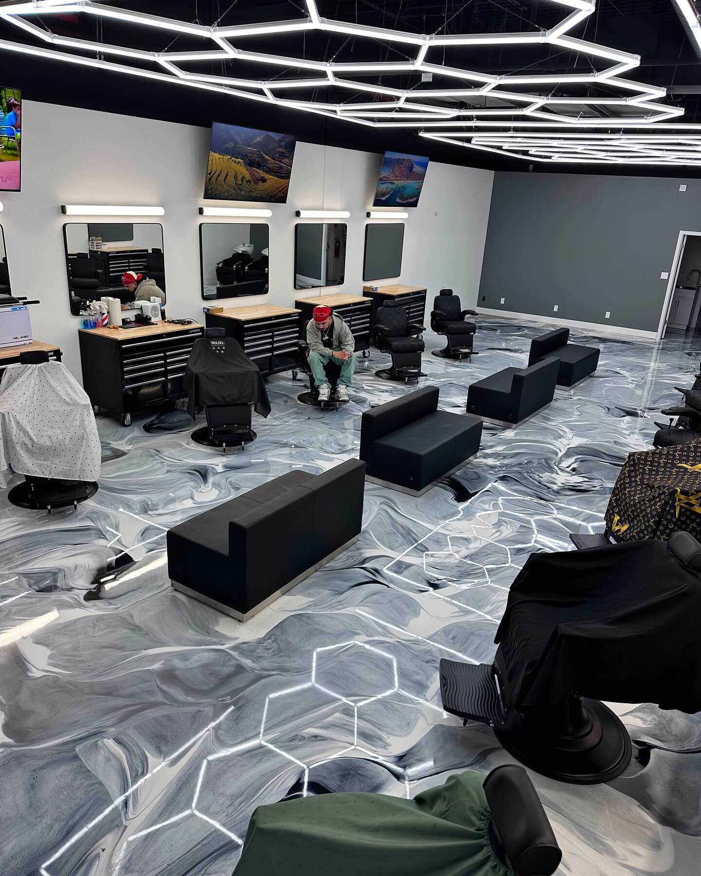 Custom epoxy flooring project by JP Resin